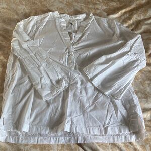 LOFT Softened White Shirt